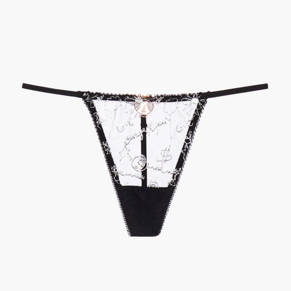 Savage X Fenty- thong- black caviar